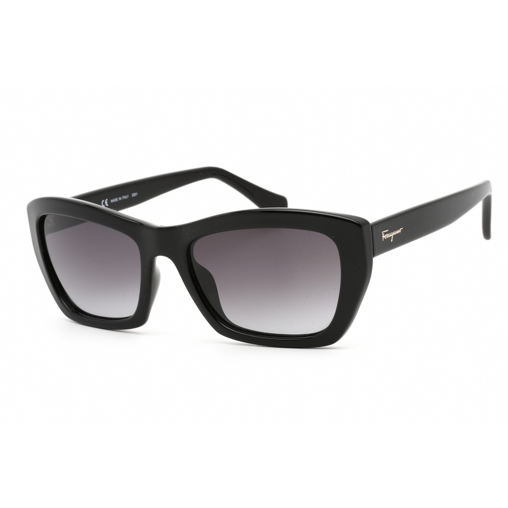 NWT Salvatore Ferragamo SF958S Black Cat Eye 55mm Sunglasses